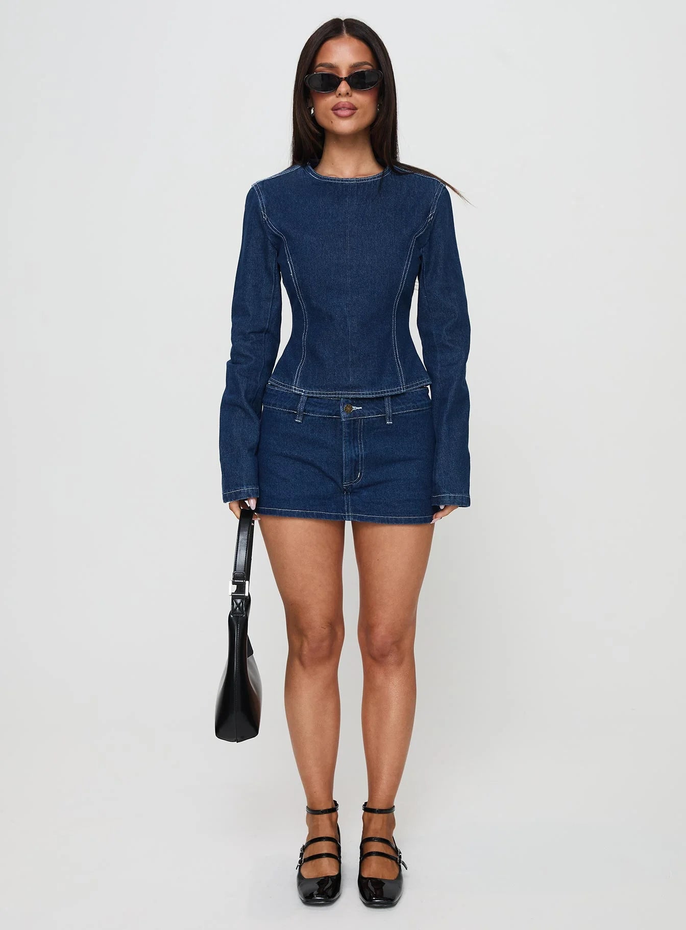Countryside Long Sleeve Top Denim