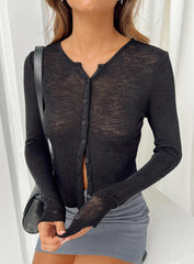 Altis Long Sleeve Top Black