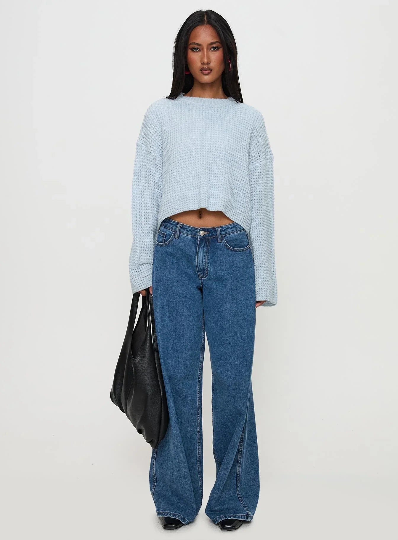 Elinda Knit Sweater Blue