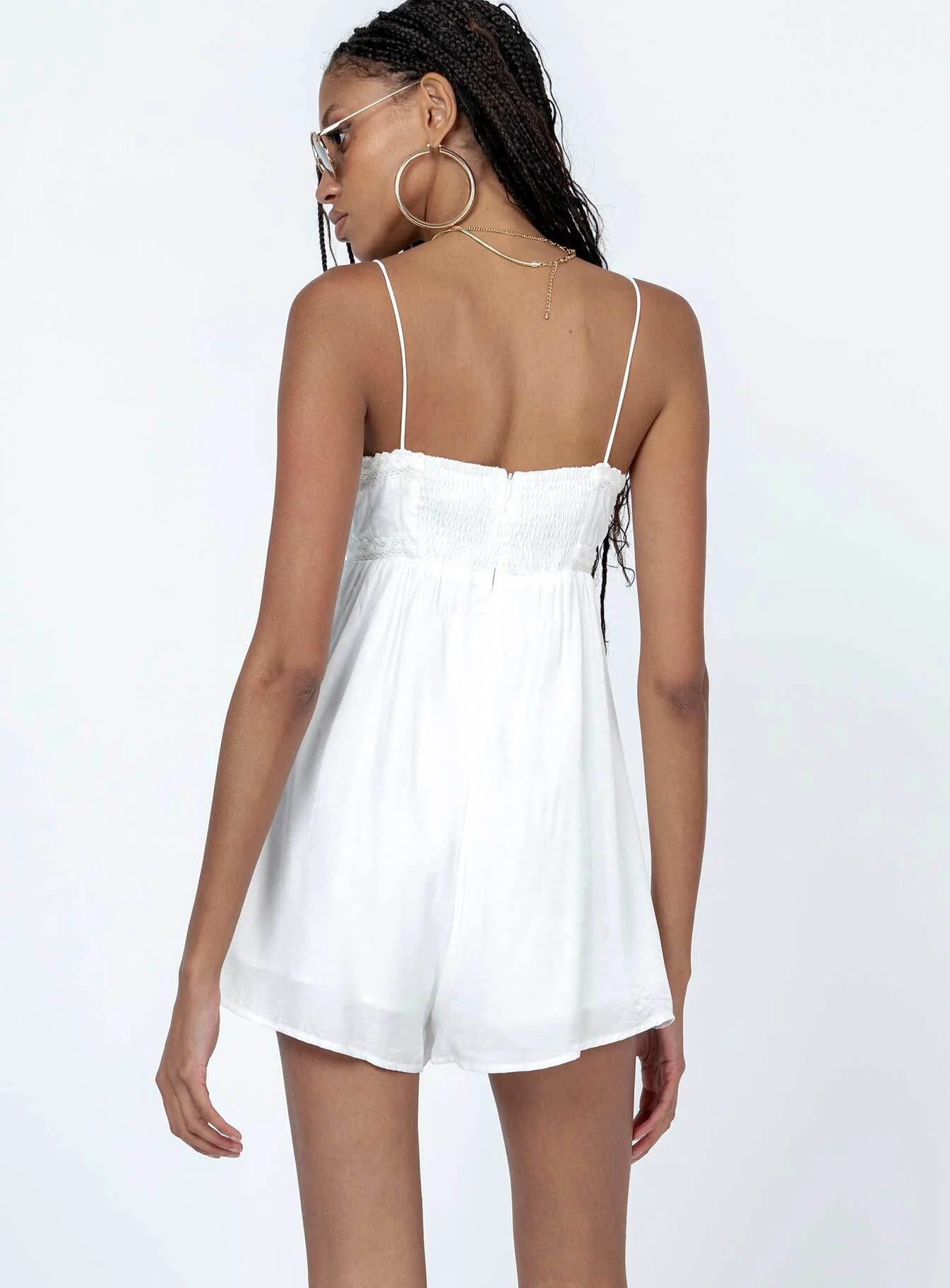 Emily Romper White
