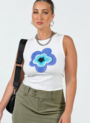 Aspects Flower Tank White