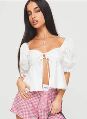 Yuie Blouse Top White