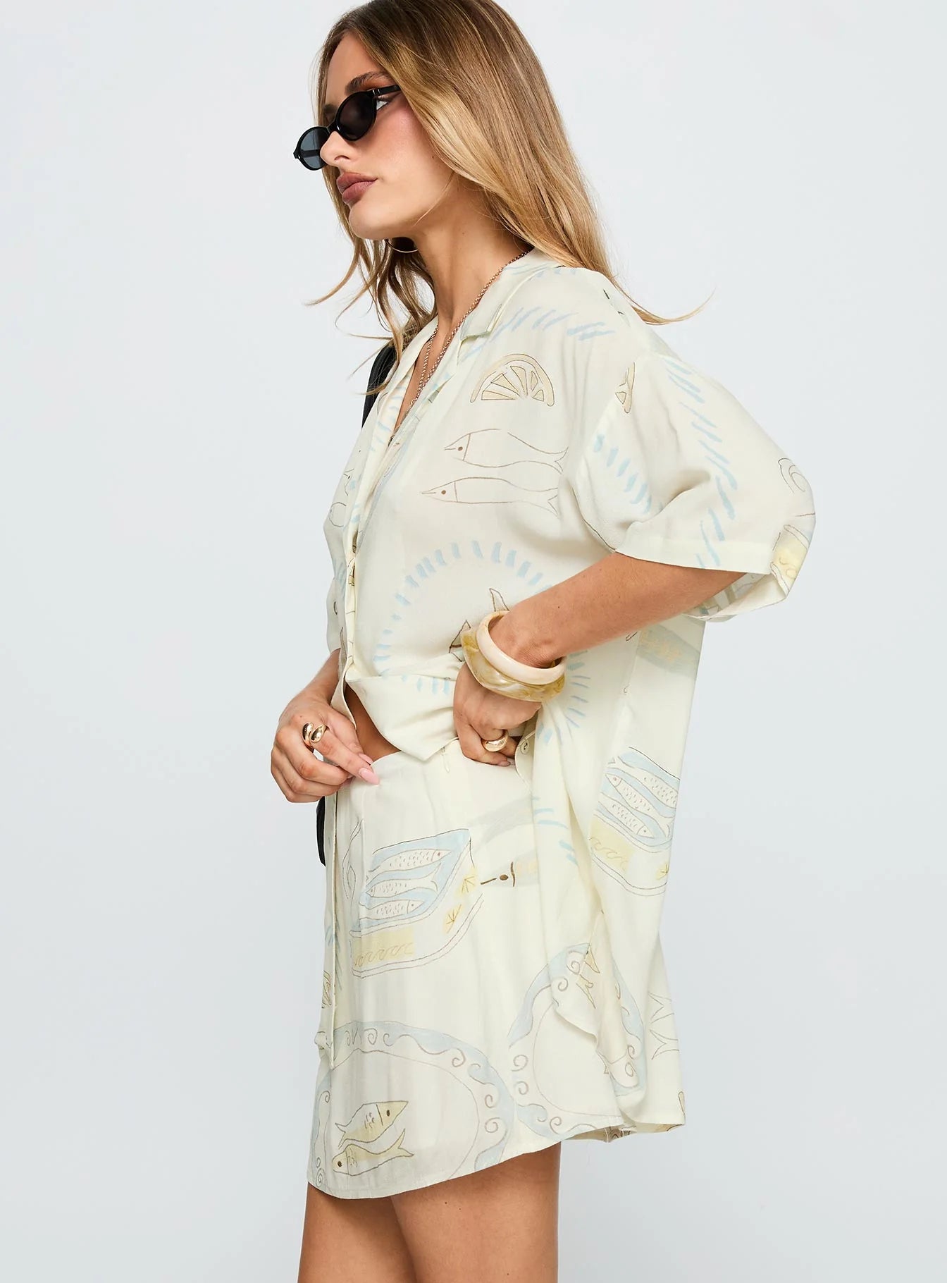 Caraliia Mini Skirt Cream