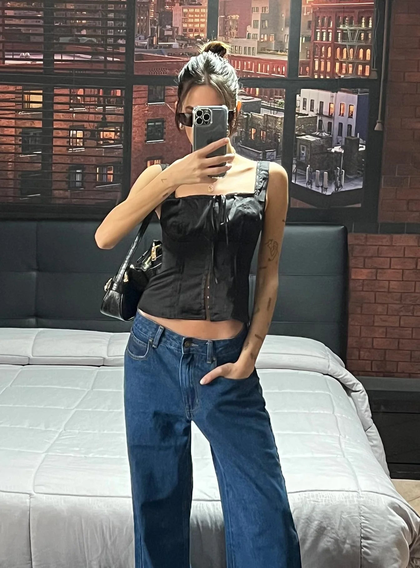 Chalamet Top Black