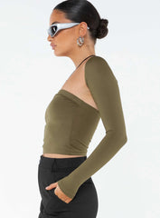 Deandra Top Olive