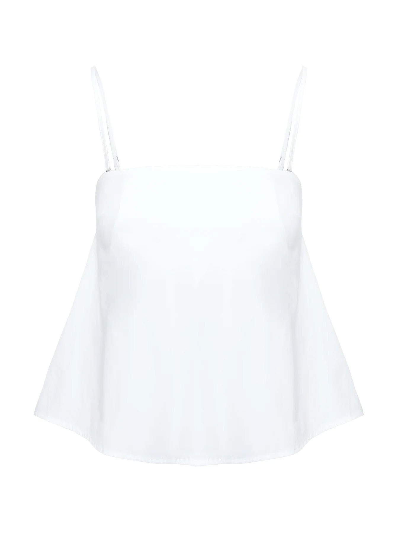Trapeze Strapless Top White