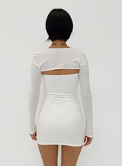 Moran Two Piece Bolero Dress White