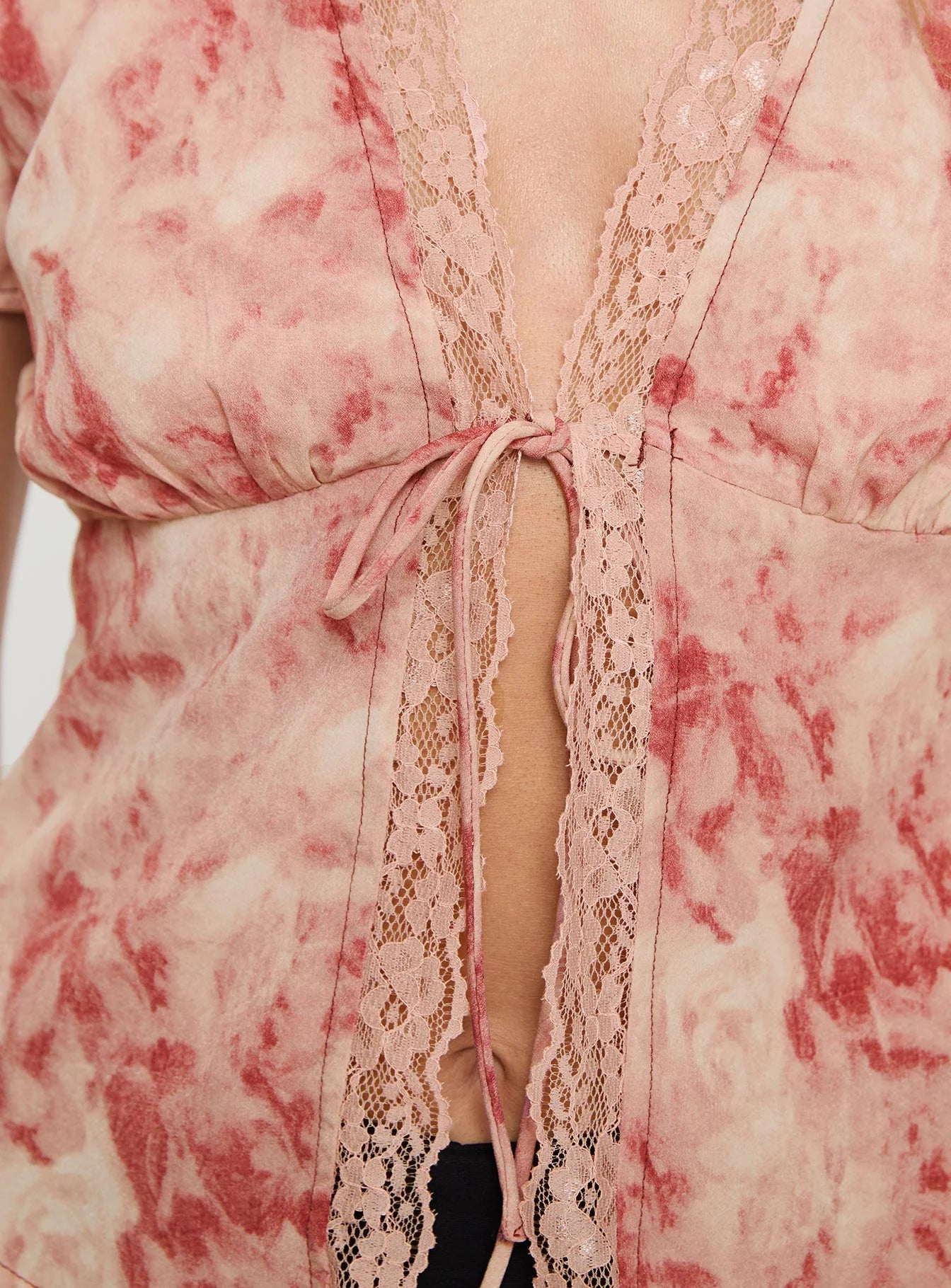 Hunton Short Sleeve Top Pink Floral