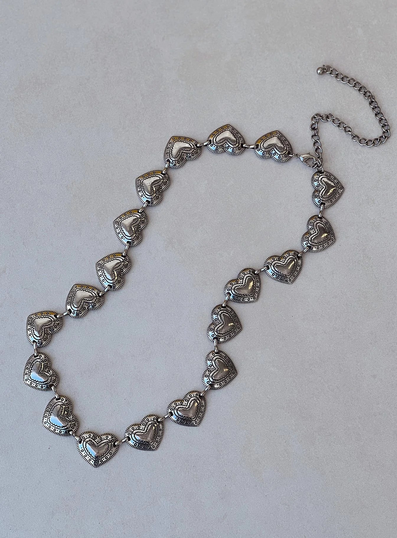 Thorne Low Waist Chain Belt Silver
