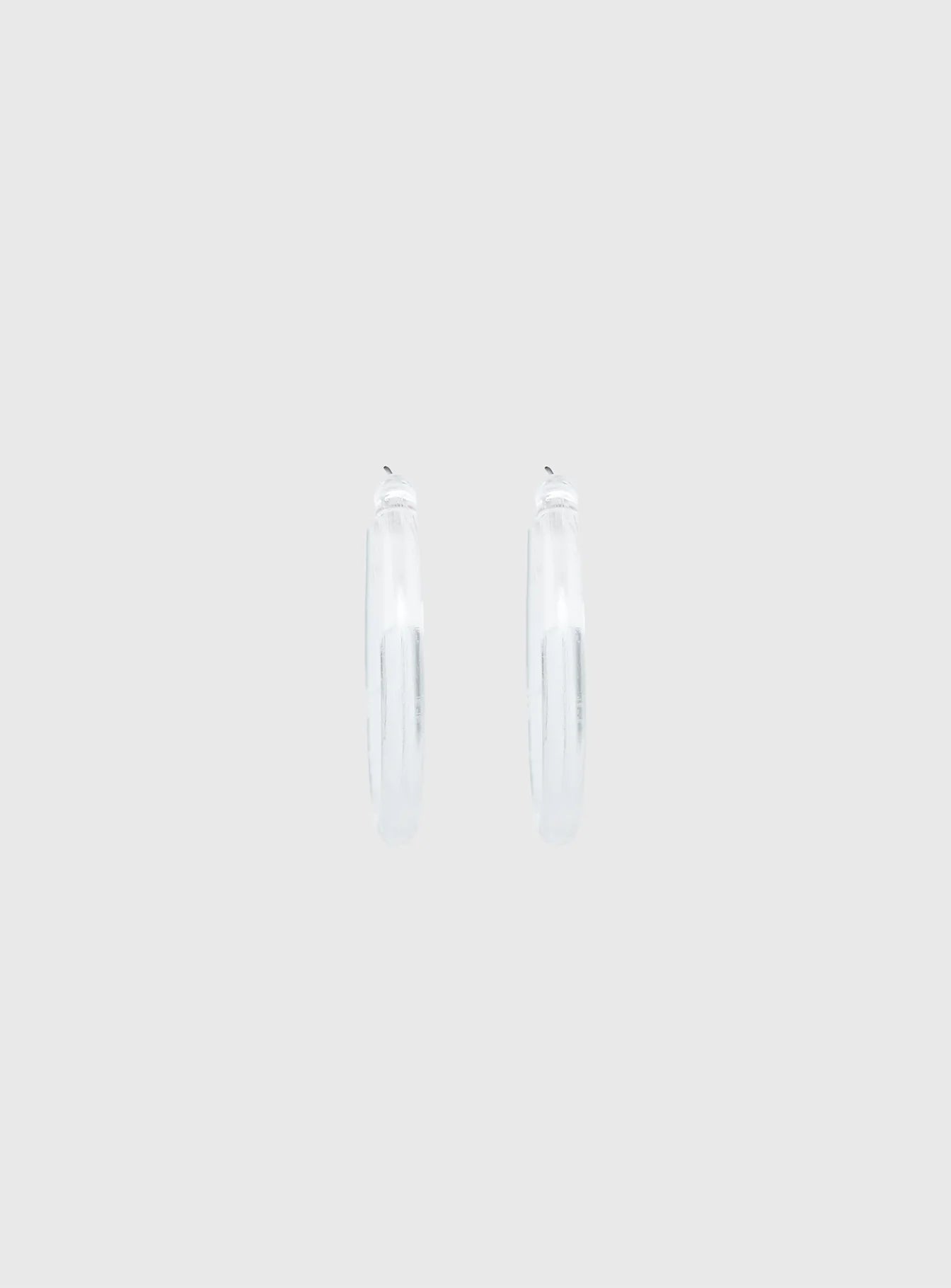 Stars Shine Hoop Earrings Clear