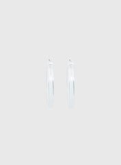 Stars Shine Hoop Earrings Clear
