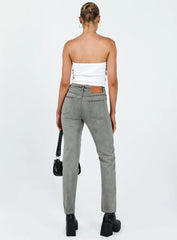 Tangmere Mid Rise Slim Jeans Grey