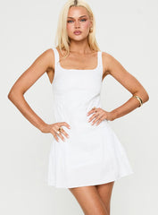 Songs Of Summer Mini Dress White