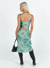 Devore Midi Skirt Multi