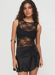 Feelix Sleeveless Lace Bodysuit Black