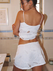Blossome Embroidered Set White