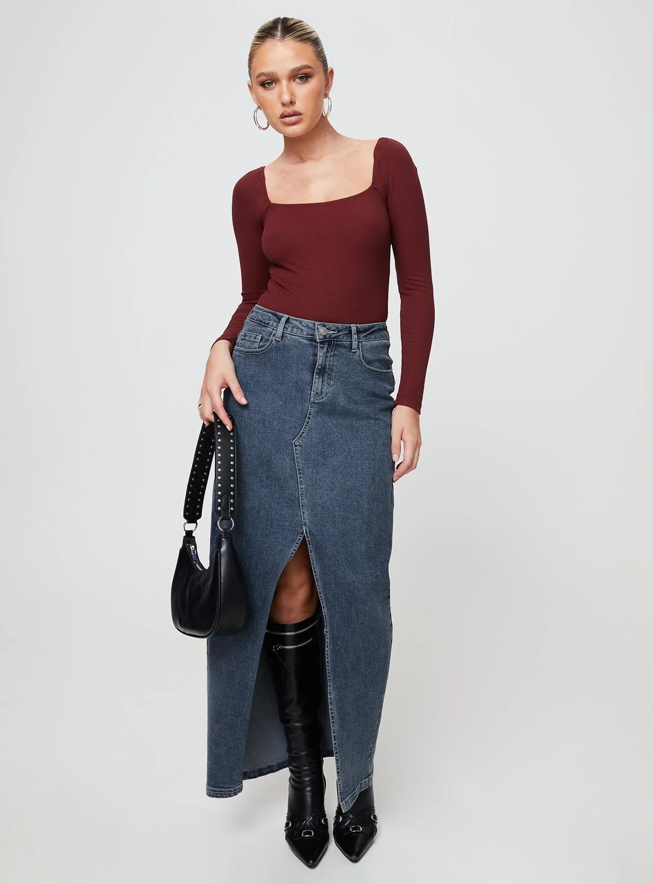 Charlotte Bodysuit Burgundy