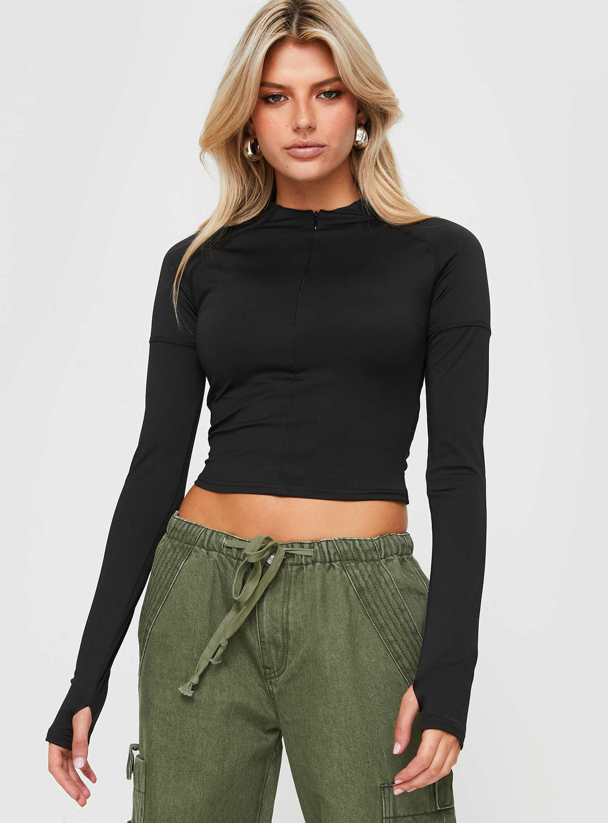 Crussi Long Sleeve Top Black