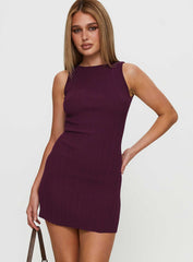 Mayok Mini Dress Plum