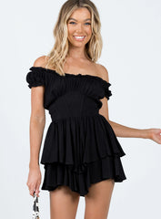 Tahiti Romper Black