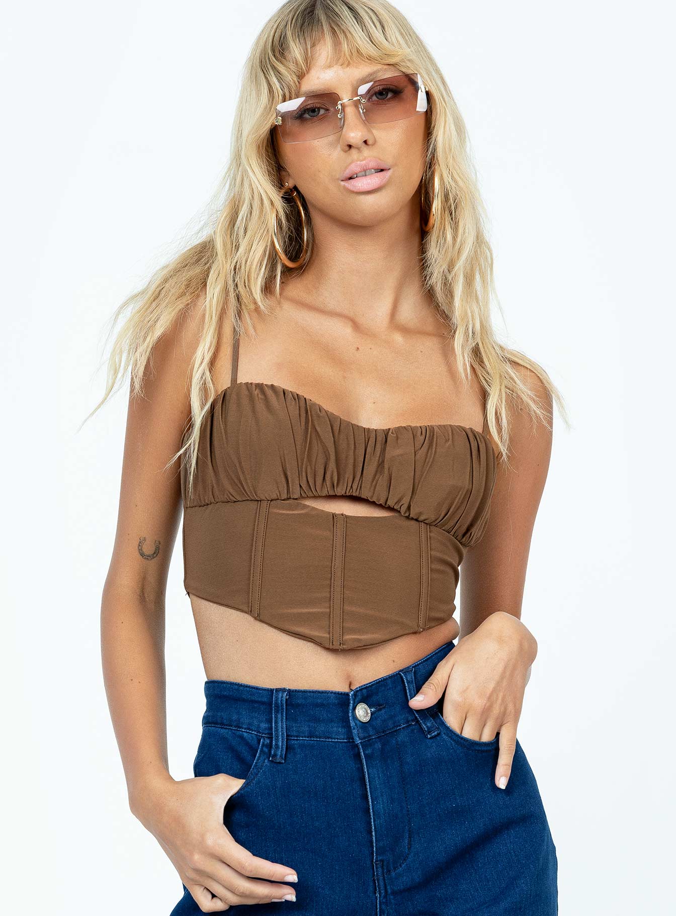 Hazelwood Top Brown