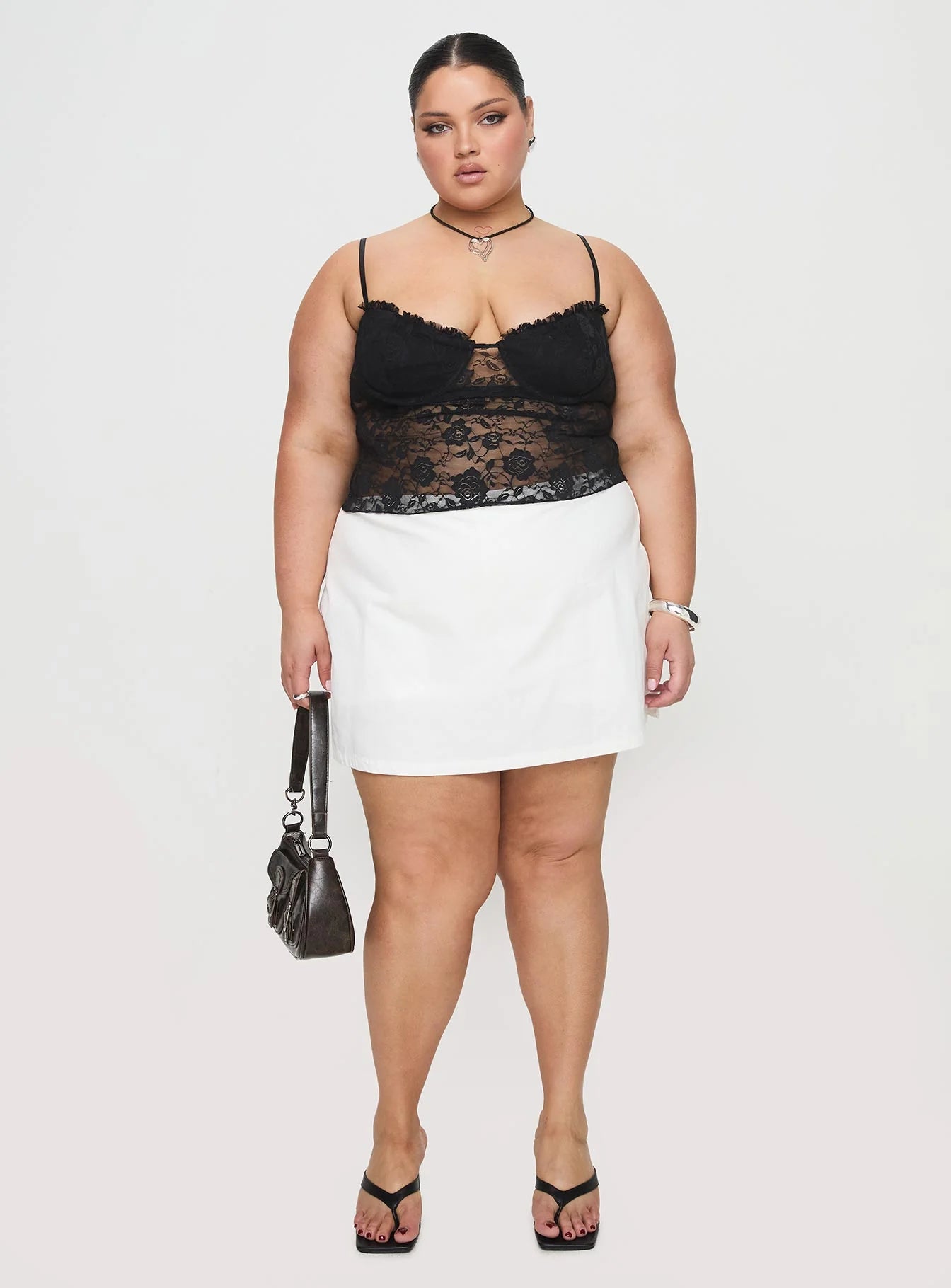 Kerr Lace Top Black Curve