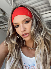 The Juney Headband Cherry Red