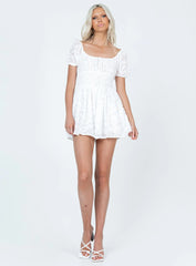 Audie Romper White