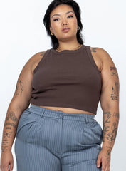 Classic Tank Top Brown Curve