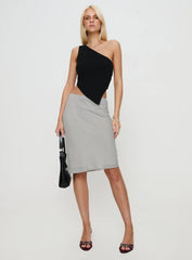 Harford One Shoulder Top Black