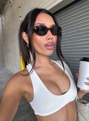 Pulse Active Halter Crop White