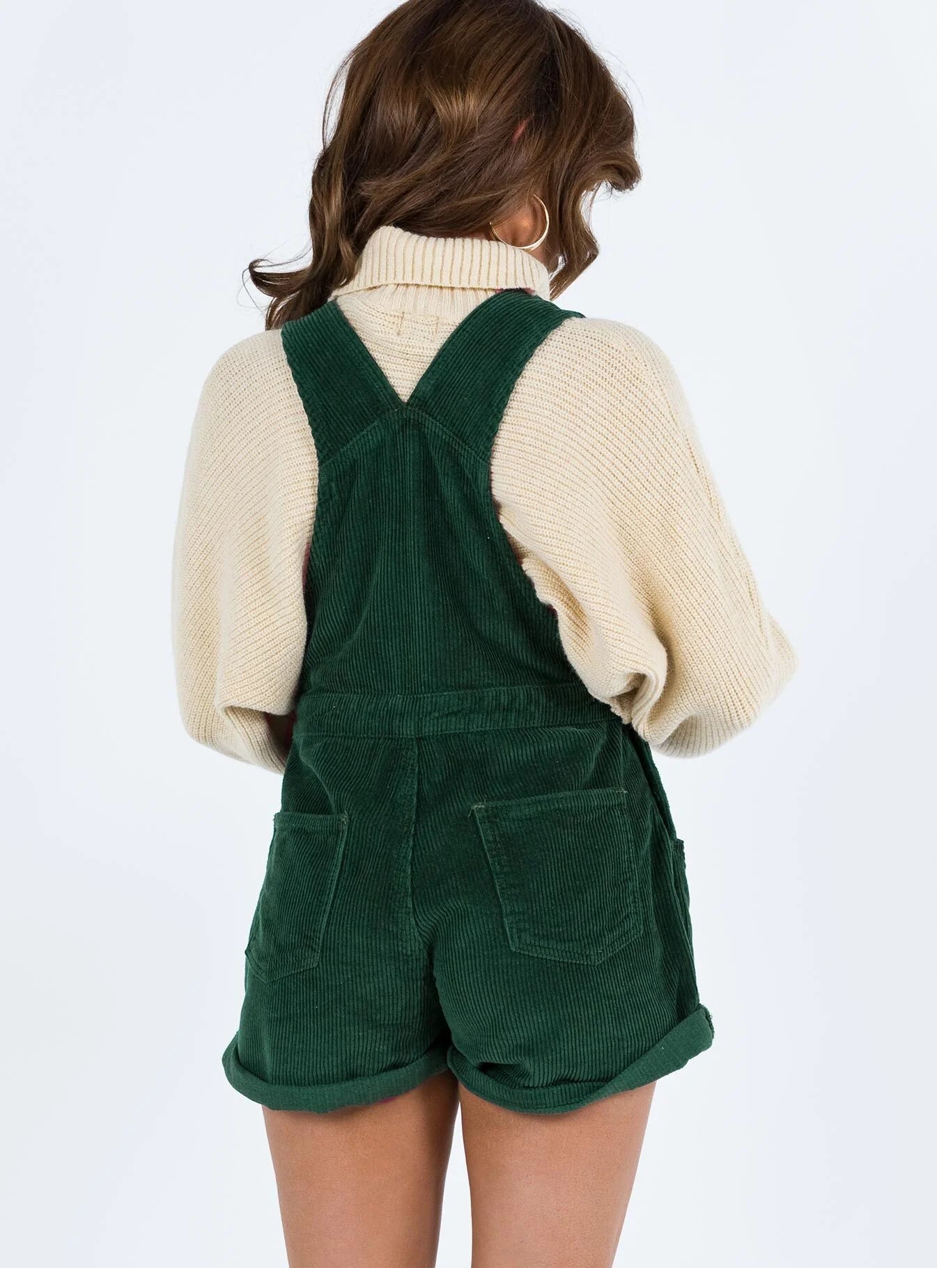 Kacey Short Overalls Khaki Petite