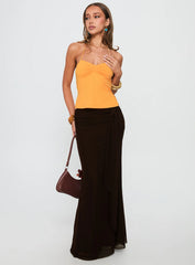 Rehna Halter Top Orange