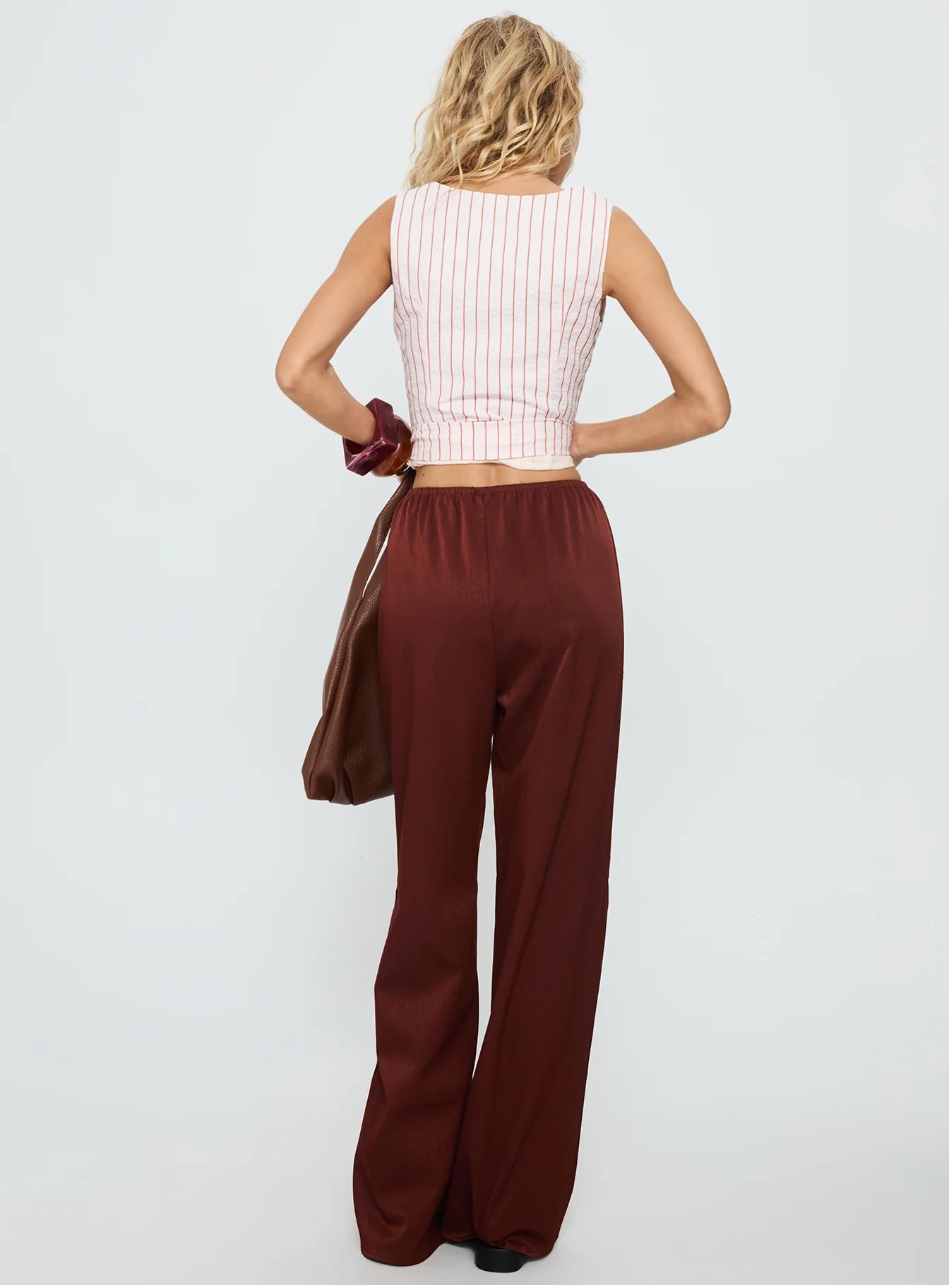 Dorie Straight Leg Pants Chocolate