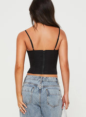 Matney Corset Top Black