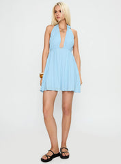 Saddler Mini Dress Blue
