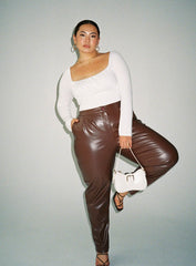 Ailish Bodysuit White Curve
