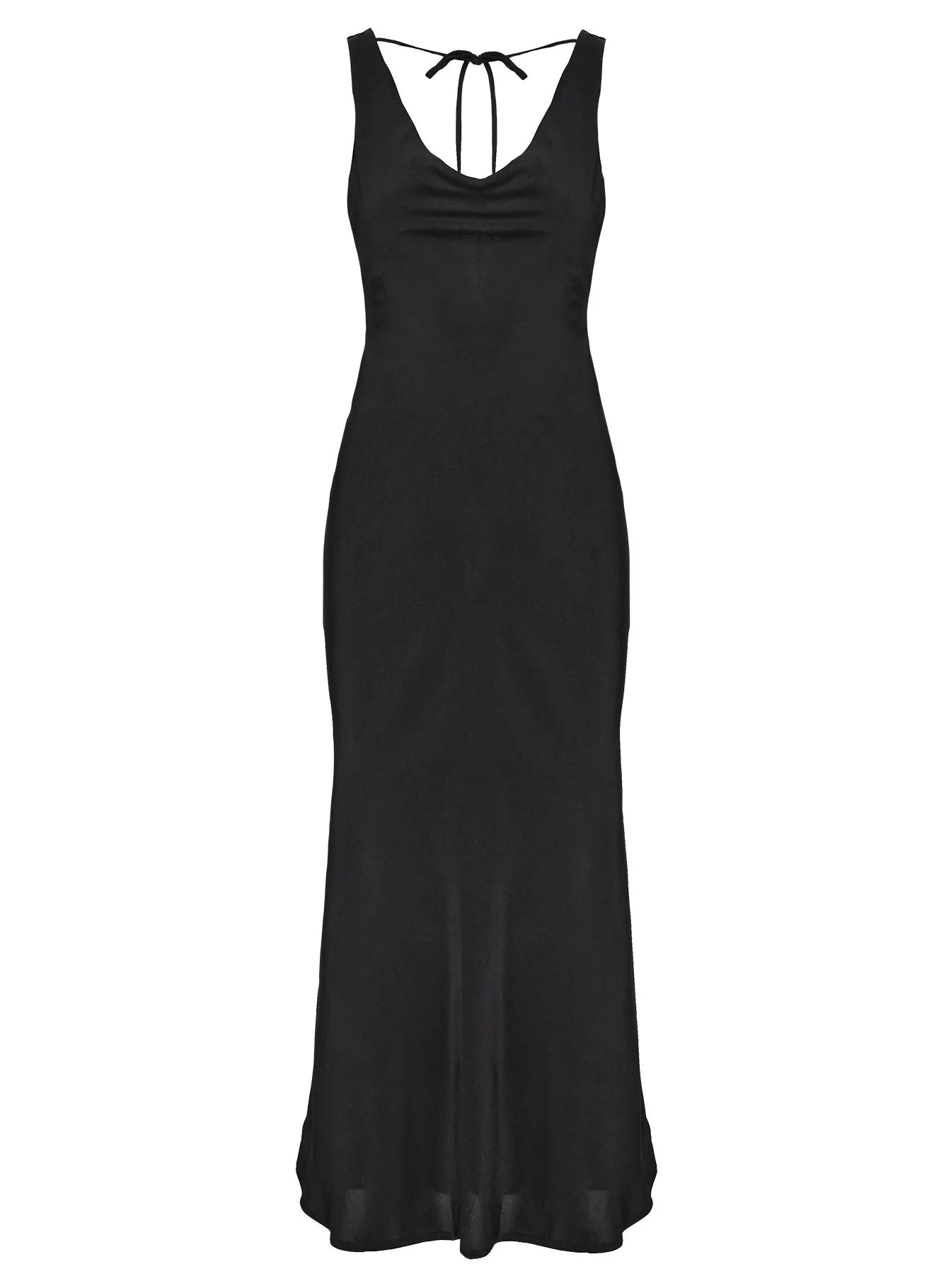 Medland Bias Cut Maxi Dress Black