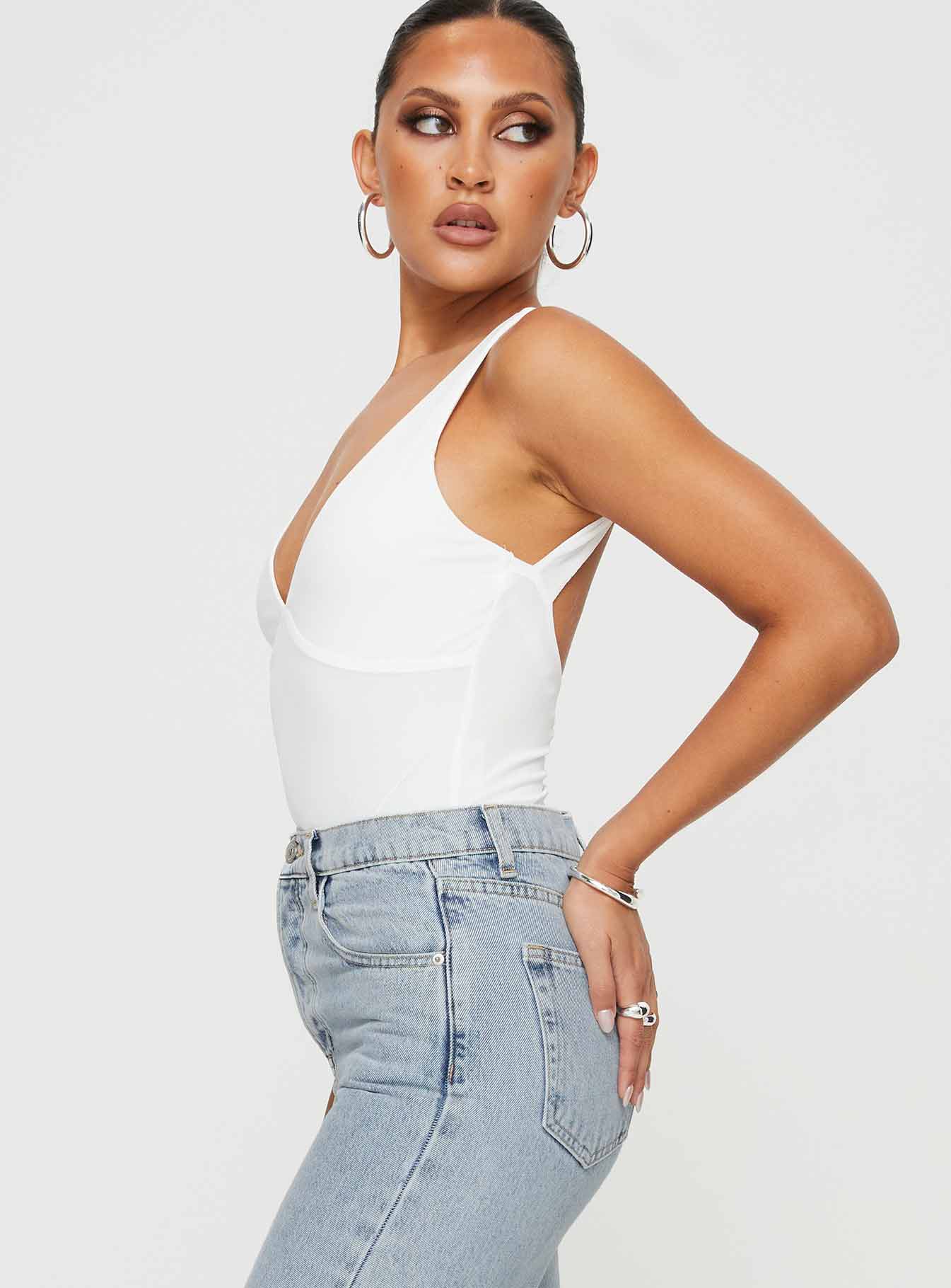 Nellie Bodysuit White