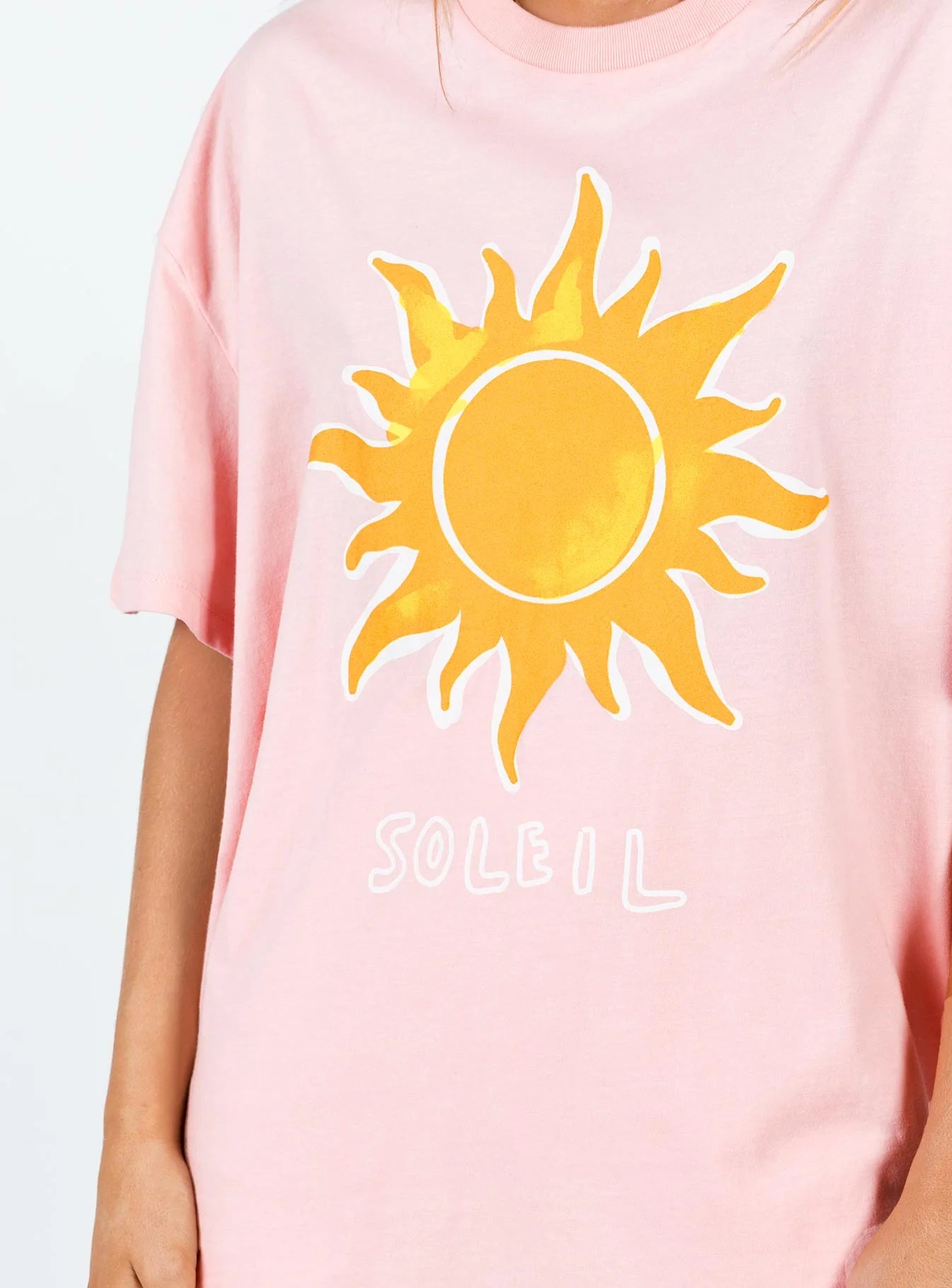 Soleil Oversized Tee Pink