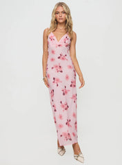 Maysa Floral Maxi Dress Pink
