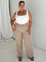 Titius Pants Beige Curve
