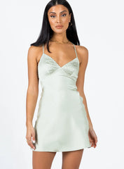 Paulina Mini Dress Sage