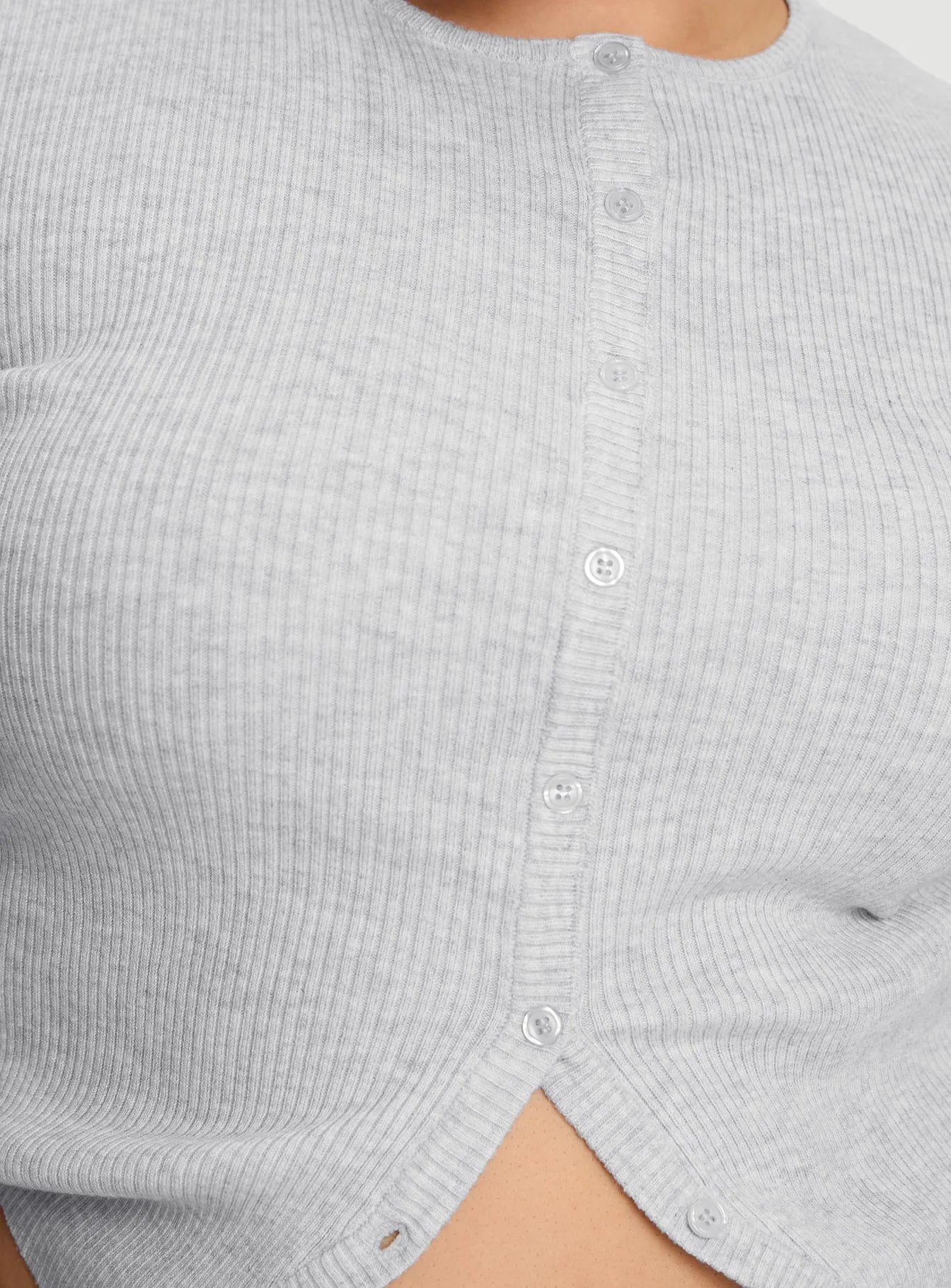 Suzu Knit Top Grey Curve