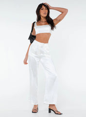 Huxley Satin Set White