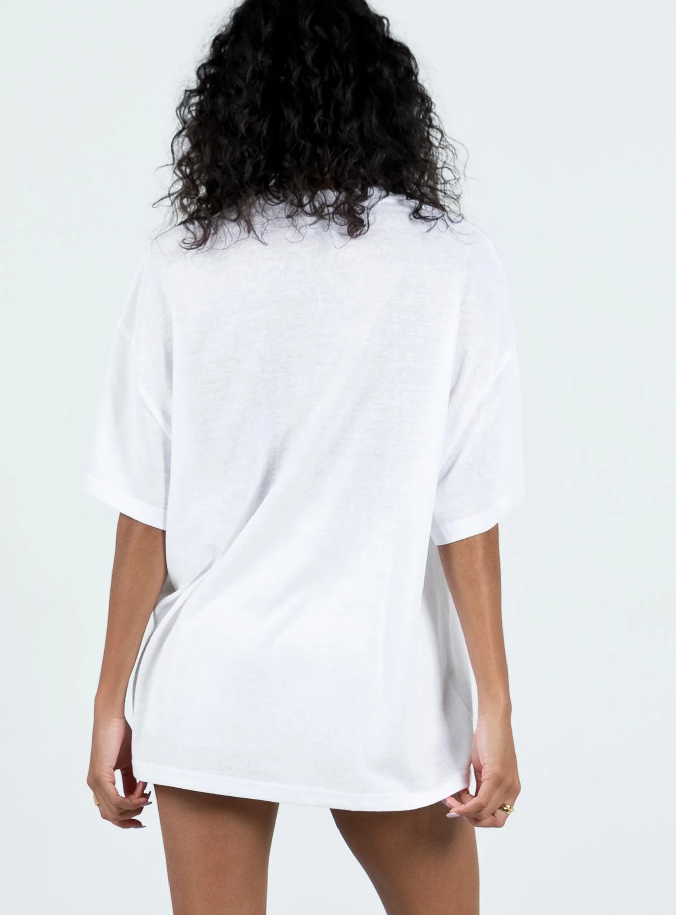 Vacay Oversized Tee White