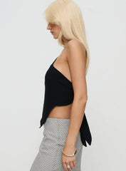 Harford One Shoulder Top Black