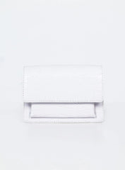 Valentine Croc Bag White