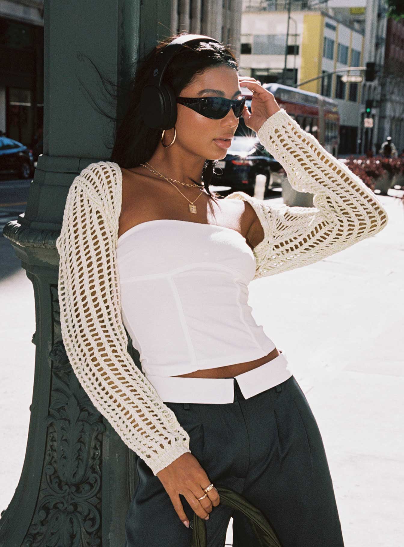 Zyra Strapless Top White