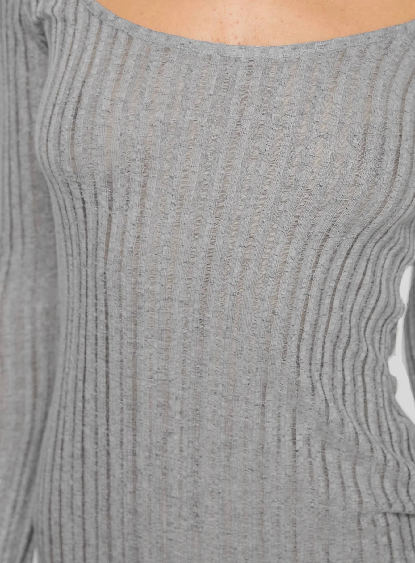 Tomas Long Sleeve Mini Dress Grey